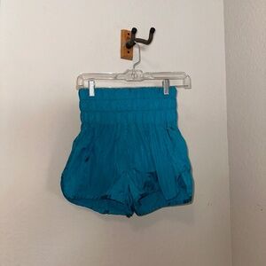 Free People The Way Home Shorts RARE COLOR Bright blue